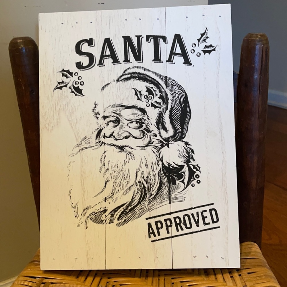 Santa Approved Pallet Board Sign
